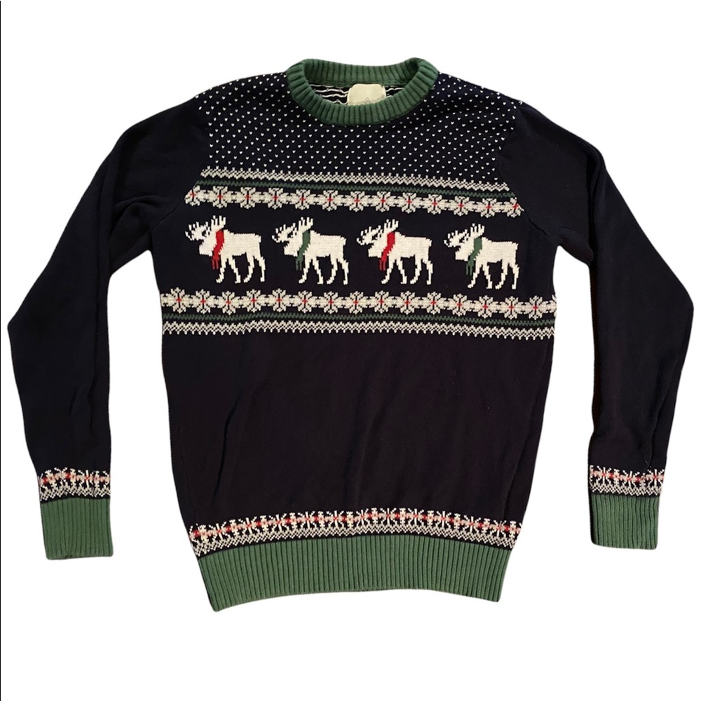Vintage Aspen Ugly Christmas Sweater Moose Size Medium